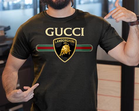 gucci lamborghini shirts cheap size medium|gucci shirts for men.